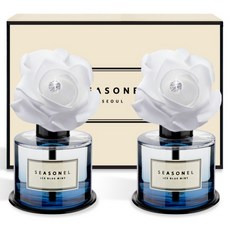 SEASONEL 車用擴香 白玫瑰藍 120ml 正裝, 2個, 冰藍薄荷