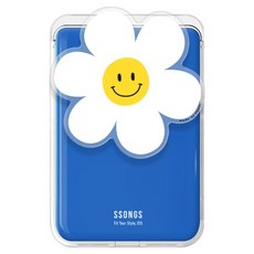 Ssongsdesign MagSafe卡夾 手機支架 3卡卡夾 壓克力手機支架 L, 可愛雛菊, 1個