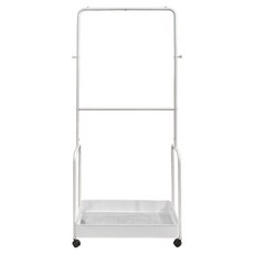 KI WISH 居家生活 移動式全鐵衣帽架 台灣製, 純淨白