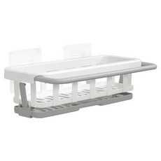 小麥購物 廚房水槽瀝水抹布置物架 L2229, 1個, 白色