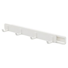 小麥購物 抽拉式縫隙伸縮四連掛勾 L2245, 1個, 白色