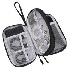 Luneon 現代外接硬碟收納包 黑色 雙層, 1個, 單一商品