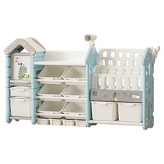 lilikoko 哩哩摳摳 魔法屋收納架 組合八, 4層, 雀羽藍