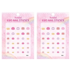 Tomini 兒童指甲貼 T013, 2個, 混合色