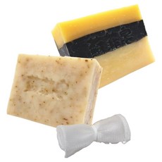 Sophie Savon 蘇菲皂 涼爽限定體驗組合 體驗皂2顆(炭肌皂50g + 涼肌皂50g) + 網袋, 50g, 2顆