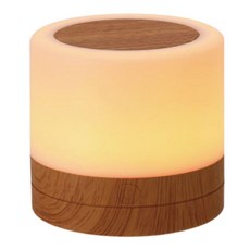 小麥購物 LED7彩氛圍拍拍小夜燈, 木紋色