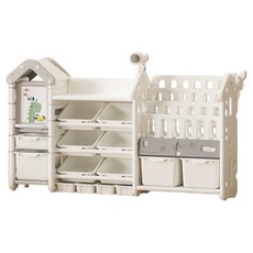 lilikoko 哩哩摳摳 魔法屋收納架 組合八, 4層, 玉蓮白