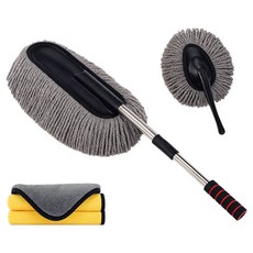 Caronic 車用超細纖維可調式除塵撣 2件組 + 毛巾組, 1套