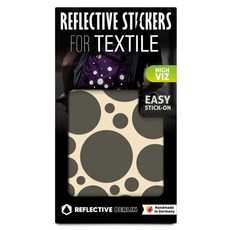 REFLECTIVE BERLIN REFLECTIVE BERLIN 反光貼紙 Textile Bubbles, 1個, 灰色