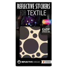 REFLECTIVE BERLIN REFLECTIVE BERLIN 反光貼紙 Textile Bubbles, 1個, 彩虹色