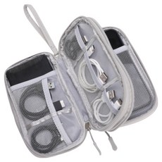 Luneon 現代風外接硬碟收納包 灰色 雙層, 1個, 單一商品