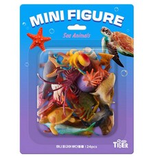 MY LITTLE TIGER 迷你動物海洋動物 24入, 1個