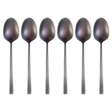 sambonet Rock 鑽石 Pvd 茶/咖啡匙, 2黑色, 6個