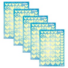 환타스틱스 야광별 하트봉봉 스티커 NS-45, 5개