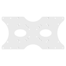 더함 TV 모니터 스탠드 VESA 확장 브라켓 화이트 400 x 200 mm, 1개, MSV42-251L-W