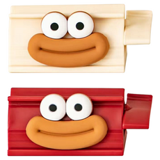 IPKN 角色牙膏擠壓器 2件組, 1套, 紅色, 奶油色