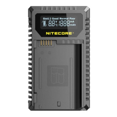 NITECORE 奈特科爾 雙槽液晶顯示USB充電器 Nikon 尼康 EN-EL15 電池適用, UNK2, 1個