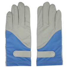 American Road女款防滑可觸控遮陽登山手套 雙手組 HR2030, 1組, 灰色 藍色