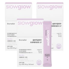 slowglow 鳳梨蛋白酶 鳳梨酵素 草木犀 S7 30入, 3個, 90g