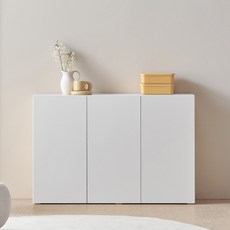 아씨방 마리 LPM 슬림 2단 높은 수납장 1200 방문설치, 밀크화이트