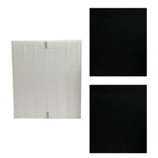 PUREBURG 淨博 高效HEPA濾網濾心 + 前置活性碳濾綿 2片組 Coway AP-1512/AP-1512HH3/AP-1512HHW適用, 1組, 單一商品