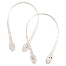 Khohimo 肩背包 托特包 車線包 DIY 皮革提把 60cm 5W0478, 2個, 象牙白