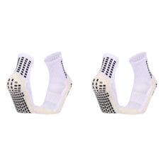 스카위즈 방수 쿠션 축구 양말, 화이트, 2개