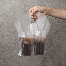 慧林塑膠袋 雙杯杯架, 1入, 200個