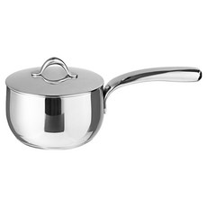 sambonet 1 Handle W Lid Kikka 不鏽鋼醬汁鍋, 銀色, 12cm, 1個