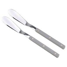 Bogen 韓國製造 Marsong 銀色餐具 奶油刀, 2個, 灰色