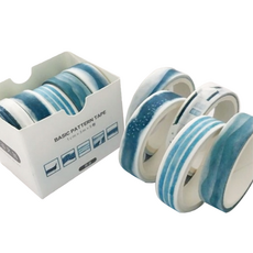 케이론 멋진 마스킹 테이프 10mm x 3m, 블루, 5개