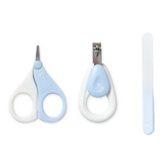 奇哥 嬰幼兒指甲護理組, 1組, 指甲剪 + 安全剪刀 + 指甲銼刀