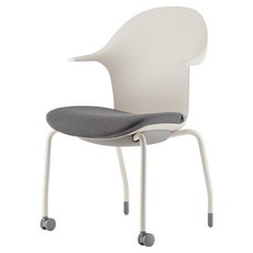 파트라 픽시 컴퓨터 학생 책상 의자 PX54, 화이트 + 블랙