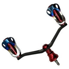 HIGHTEN 碳纖維 90SP Auroramakhan 紡車式捲線器用 雙把手, 紅色, 1個