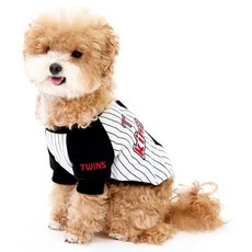 키니키니 반려동물 LG트윈스 유니폼 가디건, 화이트, 1개