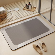 Mini嚴選 奶油風浴室珪藻泥吸水踏墊 CN0453-C