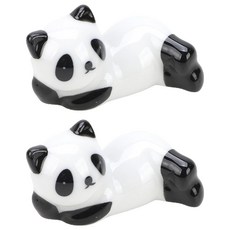 Soulich 可愛陶瓷筆擱 熊貓3 5.7 x 2.4 cm, 2個