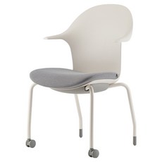 파트라 픽시 컴퓨터 학생 책상 의자 PX54, 화이트 + 그레이