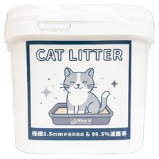 Nice u 毛樂趣 極細酵素消臭豆腐貓砂 1.5mm 18L, 原味, 7.5kg, 1桶