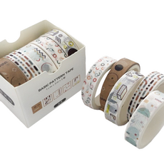 케이론 멋진 마스킹 테이프 10mm x 3m, 원형, 5개