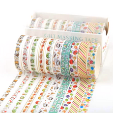 케이론 예쁜 마스킹 테이프 10종 세트, 음식, 1세트