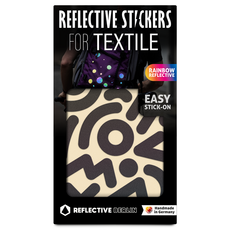 REFLECTIVE BERLIN 反光貼紙 Textile Doodle, 彩虹色, 1個