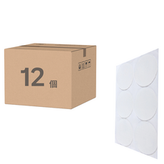 Axis 艾克思 家俱電器防刮止滑吸震半透明矽膠保護墊 圓形, 12個