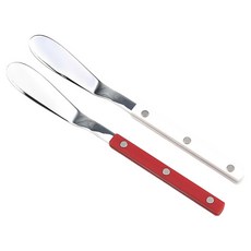 Bogen 韓國製 Marson 銀色餐具奶油抹刀 2件組, 1套, 白色, 紅寶石紅