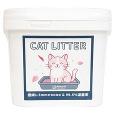 Nice u 毛樂趣 極細酵素消臭豆腐貓砂 1.5mm 18L, 花香, 7.5kg, 1桶