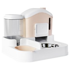 PASTEL PET 寵物村莊半自動飲水器, 粉紅色, 1個