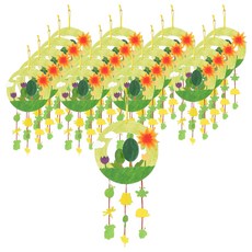 minhwashop 夏季紙質吊飾製作套組 SDOPP0481, 庭園, 20套