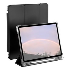 rorentech iPad智慧休眠內置筆槽保護套, 黑色, 1個