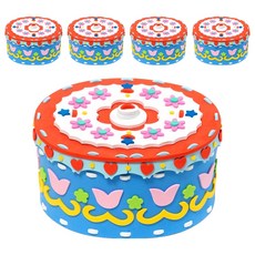 민화샵 EVA 수납함 만들기 세트 UDOEV0072, 원형, 5세트