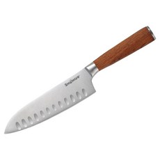 Corelle Brands 康寧餐具 Snapware 摩利不鏽鋼花梨木柄日式主廚刀/三德刀, 木頭色, 1支